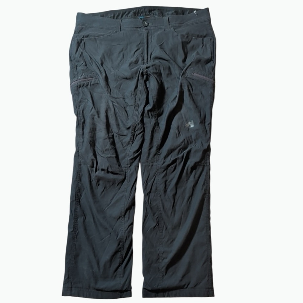 Mens Eddie Bauer First Ascent Black Cargo Fleece Lined Pants W40 L31 Gorpcore - Picture 3 of 13